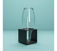 KJUB Porte-bouteilles compatible avec les bouteilles SodaStream, Aarke, AirUp etc. - Pour sécher et ranger des bouteilles en verre et en acier inoxydable - Extensible de 1, 2, 3, 4 (noir)