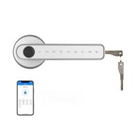 KJUEQ serrure intelligente, TTlock Tuya maison intelligente empreinte digitale serrure de porte électronique mot passe APP clé mécanique sécurité poignée biométrique