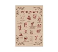 KJUFE Hozier Poster rétro Unreal Unearth sur toile pour décoration murale de salon, chambre à coucher 20 x 30 cm