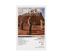 KJUFE Maneskin Poster sur toile pour décoration de chambre à coucher, bureau, chambre, cadeau 30 x 45 cm
