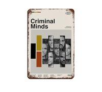 KJUFE Poster du film Criminal Minds - 1 affiche rétro en métal - Décoration murale - 20 x 30 cm