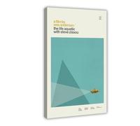 KJUFE Poster du film Wes Anderson The Life Aquatic - Décoration pour chambre à coucher, bureau, chambre - 60 x 90 cm