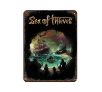 KJUFE Poster Game Sea-of-Thieves en métal vintage pour pub, club, café, bar, maison, décoration murale, 30 x 40 cm