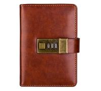 KJUUQBZL A7 rétro carnet de poche Journal programme Agenda livre mot de passe serrure fournitures de bureau étudiant papeterie créative