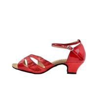 KJUUQBZL Chaussures de Danse Tango Latine for Filles et Femmes, Talons de 3.5cm/5.5cm, Vente en Gros, Couleur Argent, Or, Noir, Bleu, Vente en Gros(Green,35)