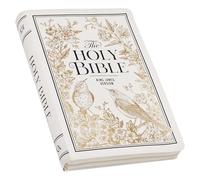 KJV Bible Thinline LP White and Gold W/Zipper