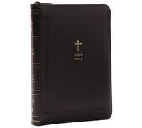 KJV Compact Bible w/ 43,000 Cross References, Black Leathersoft with zipper,