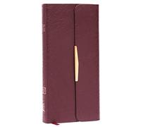 KJV Compact Checkbook Bible, Burgundy Bonded Leather, Red Letter: King James Version, Holy Bible