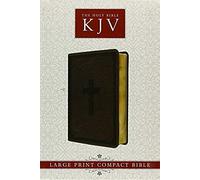 Kjv Compact Large Print Lux-Leather Dk Brown