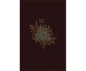 Kjv, Deluxe Reference Bible, Personal Size Giant Print, Imitation Leather, Burgundy, Indexed, Red Letter Edition