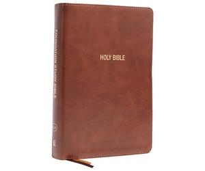 Kjv, Foundation Study Bible, Large Print, Leathersoft, Brown, Red Letter, Comfort Print