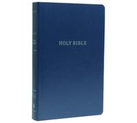 KJV, Gift and Award Bible, Leather-Look, Blue, Red Letter Edition, Comfort
