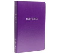 KJV Holy Bible: Gift and Award, Purple Leather-Look, Red Letter, Comfort Print: King James Version