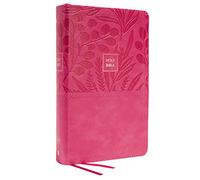 KJV Holy Bible: Large Print Single-Column with 43,000 End-of-Verse Cross References, Pink Leathersoft, Personal Size, Red Letter, Comfort Print: King James Version