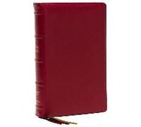 Kjv Holy Bible: Large Print Single-Column With 43,000 End-Of-Verse Cross References, Red Goatskin Leather, Premier Collection, Personal Size, Thumb Indexed: King James Version