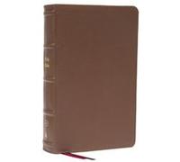 KJV Holy Bible Large Print SingleColumn with 43000 EndofVerse Cross References Brown Genuine Leather Personal Size Red Letter Comfort Print King James Ver Thomas Nelson (Auteur)
