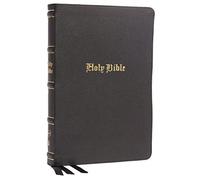 KJV Holy Bible: Large Print Thinline, Black Genuine Leather, Red Letter, Comfort Print (Thumb Indexed): King James Version