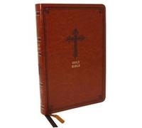 KJV Holy Bible Large Print Thinline Brown Leathersoft Red Letter Comfort Print King James Version by Thomas Nelson Thomas Nelson (Auteur)