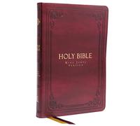 KJV Holy Bible: Large Print Thinline, Burgundy Leathersoft, Red Letter, Comfort Print: King James Version