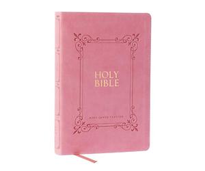 KJV Holy Bible: Large Print with 53,000 Center-Column Cross References, Pink Leathersoft, Red Letter, Comfort Print: King James Version