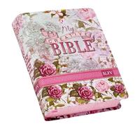 KJV Holy Bible, My Creative Bible, Faux Leather Flexcover - Ribbon Marker, King James Version, Pink Floral