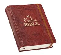 KJV Holy Bible, My Creative Bible, Faux Leather Hardcover - Ribbon Marker, King James Version, Toffee Brown W/Elastic Closure
