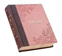 KJV Holy Bible, Note-Taking Bible, Faux Leather Hardcover - King James Version, Brown/Pink
