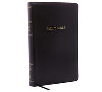 KJV Holy Bible: Personal Size Giant Print with 43,000 Cross References, Black Leather-Look, Red Letter, Comfort Print: King James Version