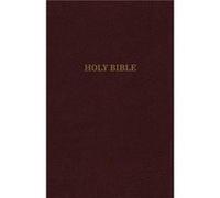 KJV Holy Bible: Personal Size Giant Print with 43,000 Cross References, Burgundy Leather-Look, Red Letter, Comfort Print: King James Version