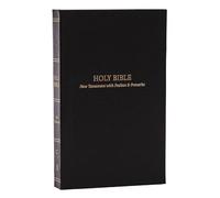 KJV Holy Bible: Pocket New Testament with Psalms and Proverbs, Black Softcover, Red Letter, Comfort Print: King James Version