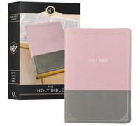 Kjv Holy Bible, Super Giant Print Faux Leather Red Letter Edition - Ribbon Marker, King James Version, Pink/Gray