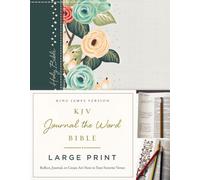 Kjv, Journal The Word Bible, Large Print, Green Floral Cloth, Red Letter Edition