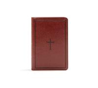 Kjv Large Print Compact Reference Bible, Brown Leathertouch
