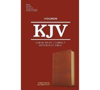 KJV Large Print Compact Reference Bible, Burnt Sienna (de piel falsa)