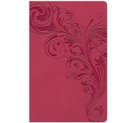 Kjv Large Print Personal Size Reference Bible, Pink Leathertouch