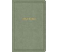 Kjv Large Print Personal Size Reference Bible, Sage Suedesoft Leathertouch