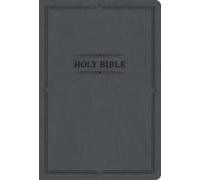 Kjv Large Print Thinline Bible, Value Edition, Charcoal Leathertouch