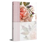 KJV Medium Format Large Print Pink Floral Cloth