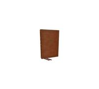 Kjv Personal Size Large Print End-Of-Verse Reference Bible, Brown Leathersoft, Red Letter, Comfort Print (Thumb Indexed)