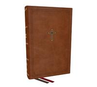KJV Personal Size Large Print End-of-Verse Reference Bible, Brown Leathersoft, Red Letter, Comfort Print