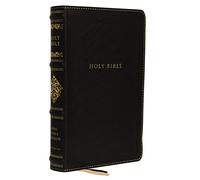 KJV, Personal Size Reference Bible, Sovereign Collection, Genuine Leather, Black, Red Letter, Thumb Indexed, Comfort Print: Holy Bible, King James Version