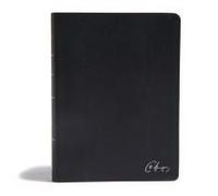 Kjv Spurgeon Study Bible, Black Genuine Leather
