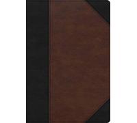 Kjv Super Giant Print Reference Bible, Black/Brown Leathertouch