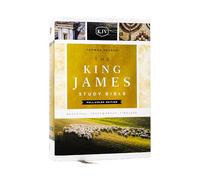 KJV – Bible d'étude King James – Édition couleur – Reliure tissu rigide – Texte en rouge