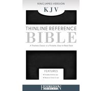 Kjv Thinline Reference Bible, Flexisoft (Red Letter, Imitation Leather, Black)