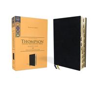 Kjv, Thompson Chain-Reference Bible, Handy Size, European Bonded Leather, Black, Red Letter, Thumb Indexed, Comfort Print