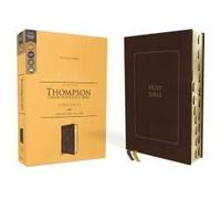 Kjv, Thompson Chain-Reference Bible, Large Print, Leathersoft, Brown, Red Letter, Thumb Indexed, Comfort Print