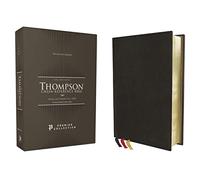 KJV, Thompson Chain-Reference Bible, Premium Goatskin Leather, Black, Premier Collection, Art Gilded Edges, Black Letter, Comfort Print