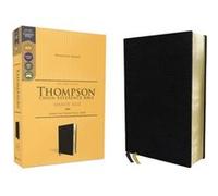 Kjv, Thompson Chain-Reference Bible, Handy Size, European Bonded Leather, Black, Red Letter, Comfort Print