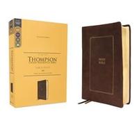 Kjv, Thompson Chain-Reference Bible, Large Print, Leathersoft, Brown, Red Letter, Comfort Print